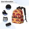 thumbnail image 5 of Lsque Red Cars Classic Casual Backpack - Large Capacity Water-Resistant Backpack for School, Work, Travel, and Outdoor Activities, 5 of 8