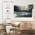 thumbnail image 5 of Elephant Stock Stormy Wall Art - Horizontal Canvas Wall Art - Living Room Wall Decor - Nature Canvas - Teal And White Decor - 12" x 8", 5 of 8