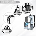 thumbnail image 6 of FKELYI Clear Backpacks for Elementary Student 17 Inch Schoolbag Musical Note Blue Axolotl Print Transprent School Bookbag Boys Casual Daypack Girls Travel Bags, 6 of 7