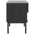 thumbnail image 6 of SAFAVIEH Axelle Modern 1 Drawer Nightstand,Black/Gold, 6 of 14