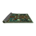 thumbnail image 2 of Ahgly Company Indoor Round Persian Turquoise Blue Traditional Area Rugs, 3' Round, 2 of 4