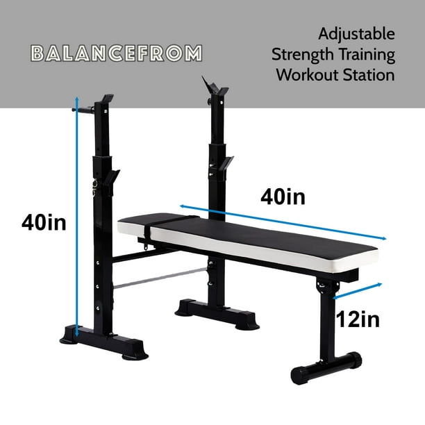 BalanceFrom Fitness Adjustable Strength Training Workout Station