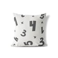 thumbnail image 2 of Numbers Ivory Throw Pillow, 2 of 4