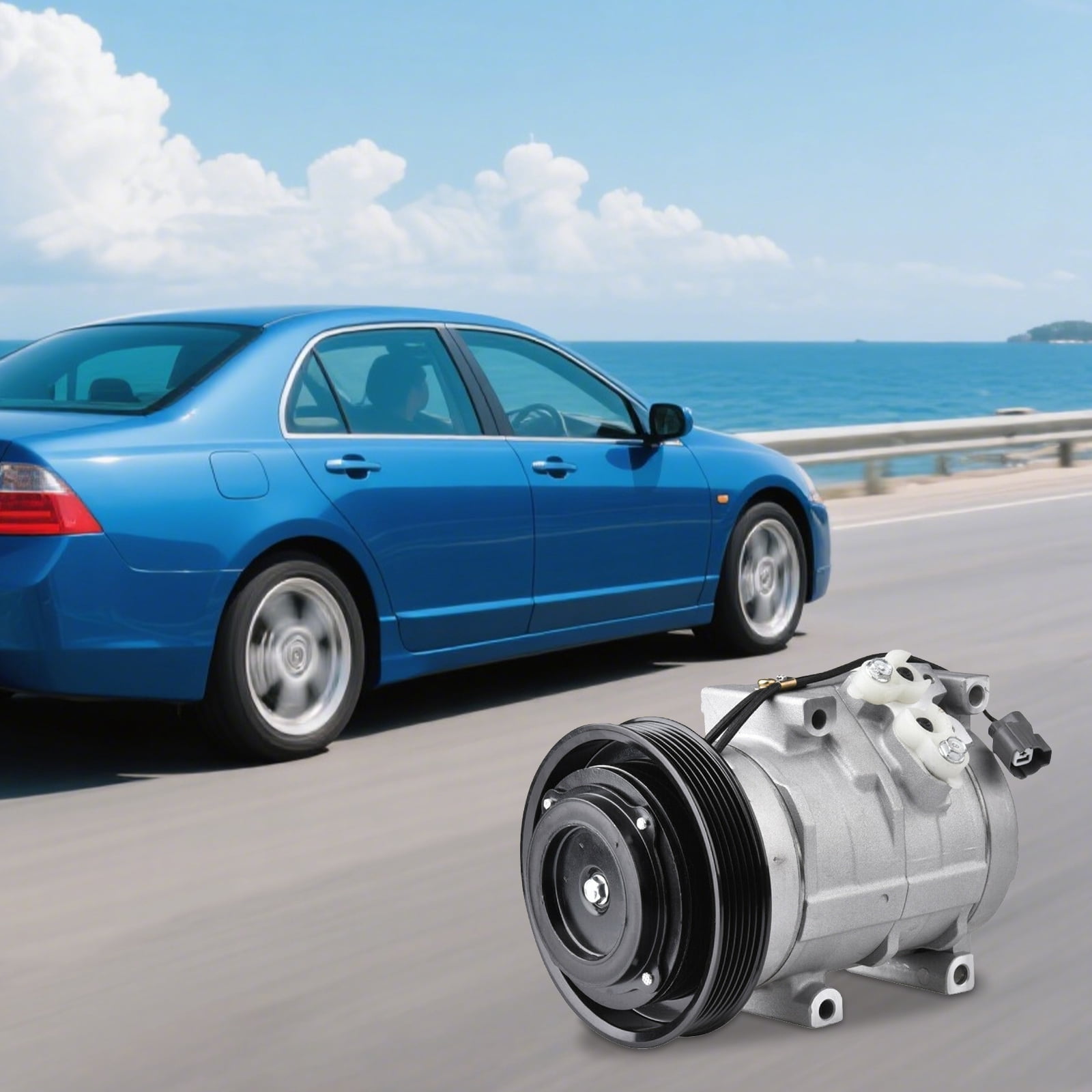 A/C Compressor 38810RCAA01, Air Conditioning Compressor, AC Compressor for Acura MDX and Honda