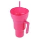 thumbnail image 4 of Contenedor portátil para refrigerios de 1000 ml, vaso y tazón de estadio a prueba de fugas, Combo 2 en 1 con pajita y mango para cine, viajes a casa, 4 of 6