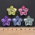 thumbnail image 5 of 20pc Transparent Acrylic Beads Faceted Star Mixed Color 23x24x16mm Hole: 3mm, 5 of 7