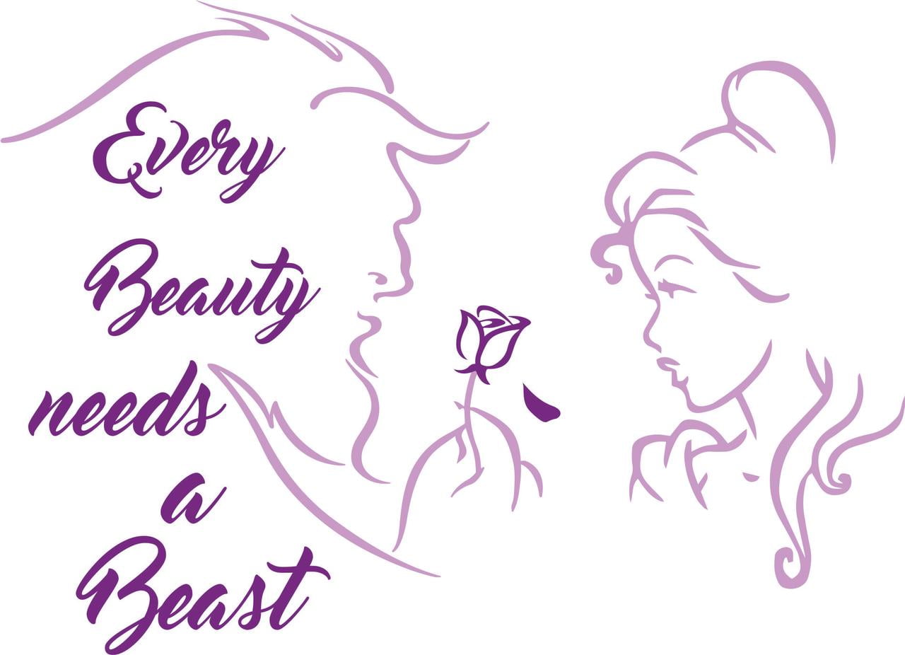 Every Beauty Is A Beast Quote Rose Love Story Bedroom