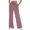 Pink, variant on Zhensanguo Wide Leg Sweatpants Women Baggy 2024 Trendy Casual Drawstring Ribbed Waisted Pants Athletic Trousers Lounge Pants White S