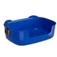 thumbnail image 1 of Your Holiday Open Top Cat Litter Box Large Spill Proof Anti Kick Out Tray High Sided One Piece Plastic Pet Supplies In Sky Blue Blue, 1 of 6