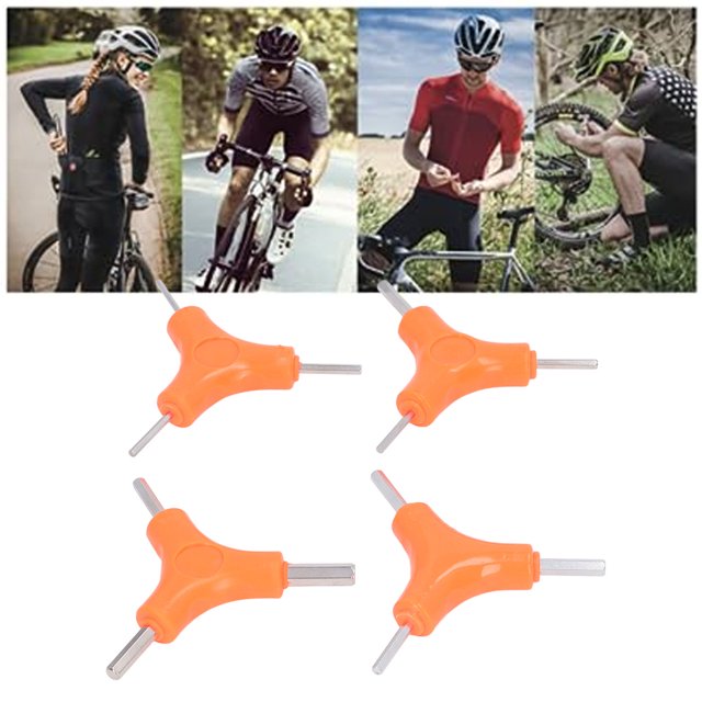 3 Way Bike Hex Wrench, Right Control Level Easy To Use 40cr Bike Y Wrench Portable with Non Slip Grips for
