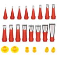 thumbnail image 1 of Kit de herramientas Hugtrwg boquilla goma integrada 22 piezas 16 con 6 bases, 1 of 9