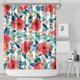 thumbnail image 2 of Waterproof Pioneer Shower Curtain 84x72 Inch Polyester Unique Colorful Floral Shower Curtain for Bathroom Hotel Home Decor with 12 Plastic Hooks, 2 of 5