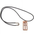 thumbnail image 2 of Olive wood Messianic Seal of Jerusalem pendant - necklace with 60 cm strap, 2 of 3