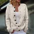 thumbnail image 2 of NMMUED Christmas Sweater Women Christmas Cardigan for Women Soft Cardigans for Women Holiday Outfits for Women Winter Sweaters for Women Christmas Gifts for Women Winter Clothing for Women Beige XXL, 2 of 6