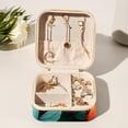 thumbnail image 6 of Butterfly Travel Portable Jewelry Organizer: Square Jewelry Box Storage Case and Display for Rings, Earrings, Necklaces, Bracelets, and More - Suitable for Girls and Women, 6 of 6