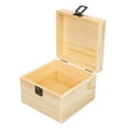 thumbnail image 6 of Ctnporpo Storage Case Box Wooden Chest Storage Wood Small Case Unfinished Lockable Keepsake Jewelry Trinket Candy Packaging Storage Shelves Closet Organizers, 6 of 9