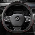 thumbnail image 3 of Car Steering Wheel Cover Leather For Renault Scenic Clio Laguna 2 3 4 5 Kangoo Fluence Megane Trafic Talisman Twingo Kaptur, 3 of 5