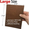 thumbnail image 5 of iPrimio Brown Beige Mighty X Large Felt Self Stick, Furniture Grippers, Pads and Sliders 8 Pieces, 5 of 6