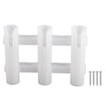 thumbnail image 2 of Support de Canne à Pêche ABS 3 Tubes Support de Canne Accessoires de Pêche pour Kayak d'Eau Douce, 2 of 7