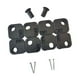 thumbnail image 1 of 8 piezas de repuesto para patas de silla de camping, reparación de patas, piezas fáciles de instalar, conector para exteriores, protectores de suelo Negro, 1 of 8