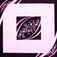 thumbnail image 1 of Ahgly Company Indoor Square Abstract Pink Contemporary Area Rugs, 4' Square, 1 of 4