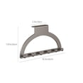 thumbnail image 2 of Over-the-Door Hook Hanger,Non-Perforated Door Rack for Coats Hats Towels,Sturdy Carbon Steel Storage Organizer for Bedroom or Bathroom,Space-Saving Hanging Solution for Renters or Home Use-Black, 2 of 6