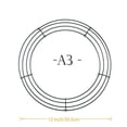 thumbnail image 1 of CNKOO Hoop DIY Christmas Wire Wreath Frame Wall Hanging For Wedding Valentines, 1 of 4
