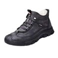 thumbnail image 3 of Botas de nieve de invierno para hombre, botas cortas de invierno para mochilero, deportes, senderismo Gris Talla 39 Yuyangstore Botas de nieve de invierno, 3 of 8