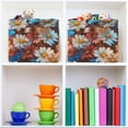 thumbnail image 6 of Yayeee Canvas Storage Basket with Handles for Shelves Fabric Bins Closet Organizer, Vibrant Floral, 6 of 8