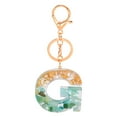 thumbnail image 1 of MKHSQHDG Today's Deals Personalized Resin Translucent Keychain Creative Letter Color Pendant Keychain, 1 of 1