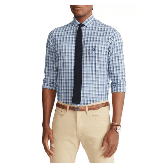 Polo Ralph Lauren Men's Classic-Fit Multicolor Blue/White, M .