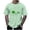 Mint Green(New), variant on PNTUTB St. Patrick's Day Men's Fashion Print Casual Loose Comfortable Short Sleeve Crew Neck Pullover Tops