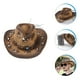 thumbnail image 2 of Sombrero de vaquero occidental, sombrero de ala ancha, sombrero para espectáculos escénicos, gorras de vaquero de paja unisex, 2 of 8