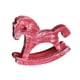 thumbnail image 4 of Caballito de madera de madera decorativo, de colección, artesanal, para decoración, pieza de exhibición. Rojo, 4 of 9