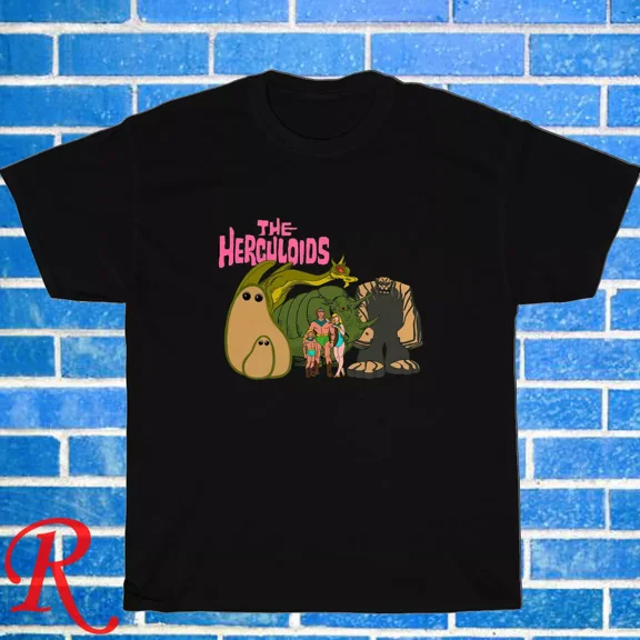The Herculoids Cartoon TV Show Black/Grey/Navy/White Size S-5XL Unisex T-Shirt