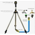 thumbnail image 3 of Luckky Rotating Tripod Sprinkler, 360 Degree Water Sprinkler for Lawn, Tripod Sprinklers for Yard Large Area Watering, Height Adjustable, Irrigation Sprinkler for Lawn, Yard, Garden, 3 of 9