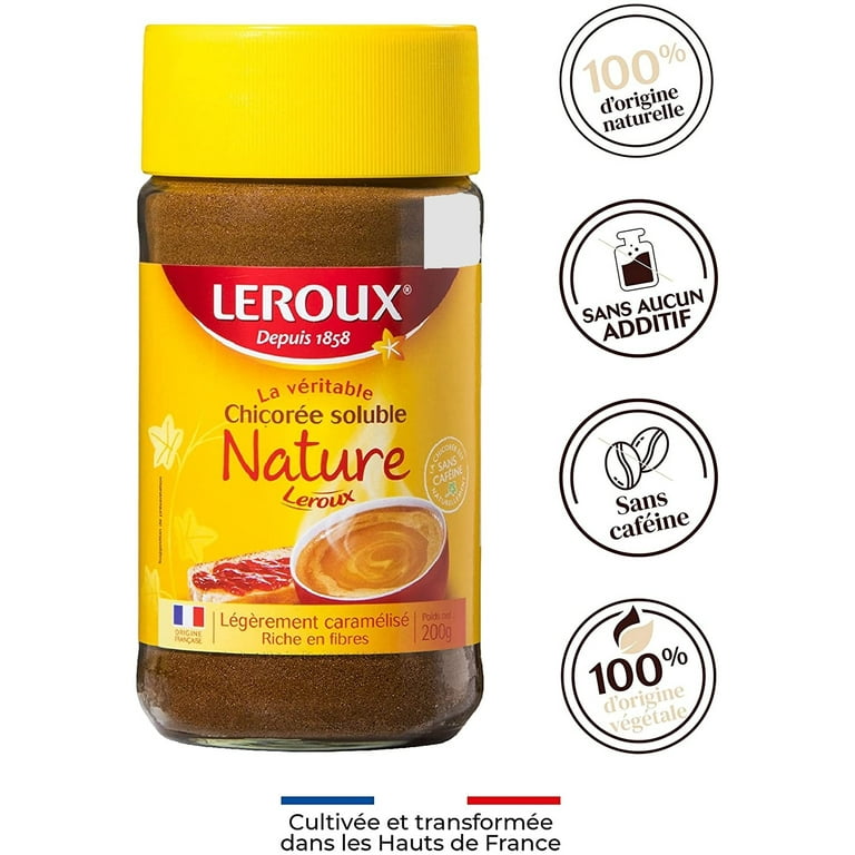 Leroux Regular Instant Chicory - 100% Natural, Gluten and Caffeine