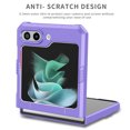thumbnail image 3 of TECH CIRCLE Galaxy Z Flip 6 Case,Rugged Military Grade Anti-Fall Shockproof Heavy Duty Protective Phone Case with Kickstand Magnetic Ring Stand Full Body Case For Samsung Galaxy Z Flip 6 2024,Purple, 3 of 11