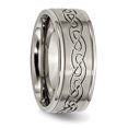 thumbnail image 4 of Titanium 9mm Ring Wedding Man Designed  For Dad Mens  For Him, 4 of 10