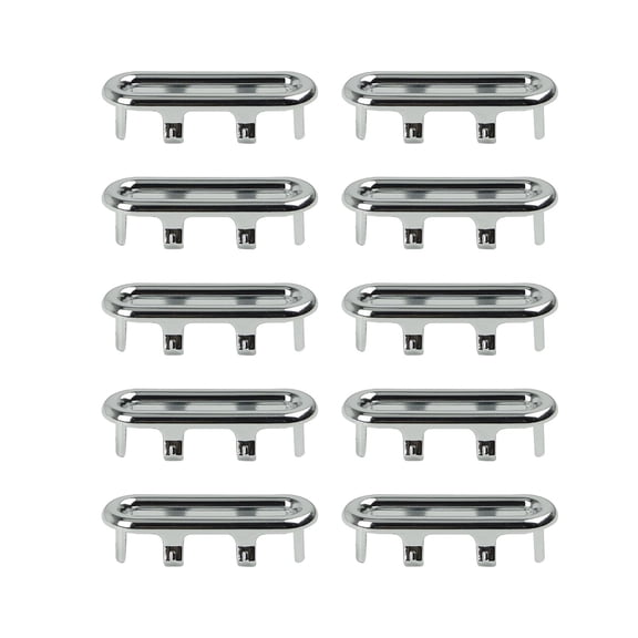 Rongfmy 10 Pieces Sink Overflow Basin Sink Overflow Cap for Bathroom Kitchen Wash Basin Oval