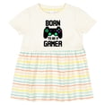 thumbnail image 3 of Inktastic Born to Be a Gamer with Controller Girls Baby Dress, 3 of 5