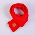 thumbnail image 1 of Automne Hiver Enfant Garçons Filles Cache-Cou Uni Tricoté Foulard Chaude, 1 of 1