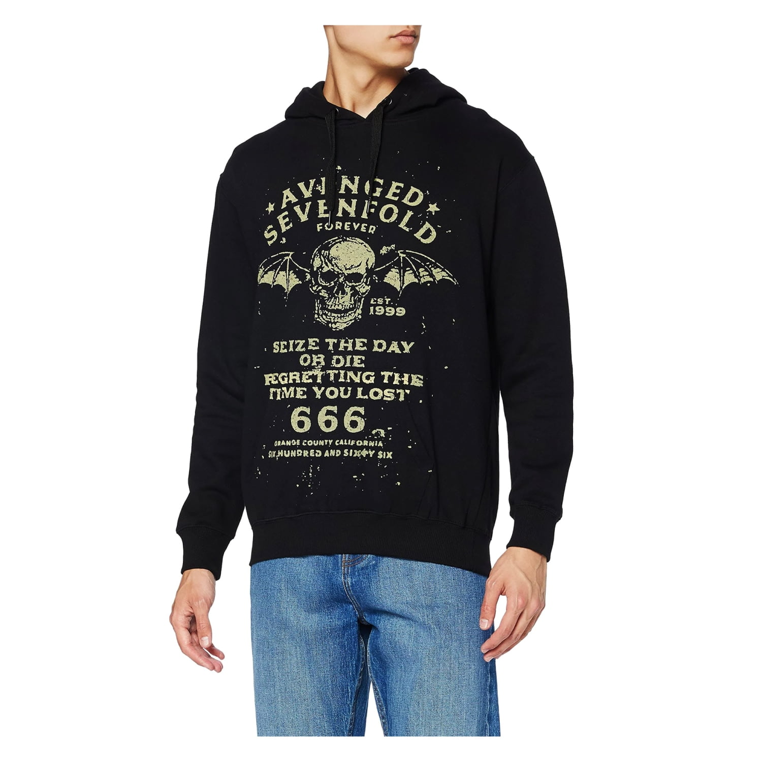 Avenged Sevenfold Adult Seize The Day Hoodie Walmart