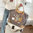 thumbnail image 5 of Pusheenes-Bolso de viaje de gran capacidad para mujer, bolsa de hombro impermeable para gimnasio, equipaje, regalo, 5 of 5