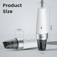 thumbnail image 5 of Car Vacuum, YANTU Car Vacuum Cleaner High Power 6000PA Mini Handheld Portable Corded Small Vacuum for Quick Car Cleaning, DC 8.4V Portable Auto Vacuum Cleaner for Wet Dry with 2in1 Brush（White), 5 of 9