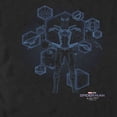 thumbnail image 2 of Men's Marvel Spider-Man: No Way Home Black Suit Blueprint  Graphic Tee Black 2X Large, 2 of 5