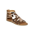 thumbnail image 1 of New Women Open Toe Strappy Flat Gladiator Sandal - 17996 By Yoki Collection, 1 of 5