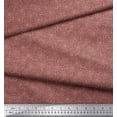 thumbnail image 3 of Soimoi Brown Modal Satin Fabric Brush Stroke & Dots Abstract Printed Fabric 1 Yard 42 Inch Wide, 3 of 3