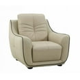 thumbnail image 2 of Home Roots Elegant Leather Chair, Beige - 36 in., 2 of 2