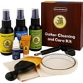 thumbnail image 1 of 9Pcs Guitar Cleaning Care Maintenance Kit with String Cleaner, Polish, Fretboard Lemon Oil, Anti-Rust, String Winder, Cleaning Cloth | Guit, 1 of 9